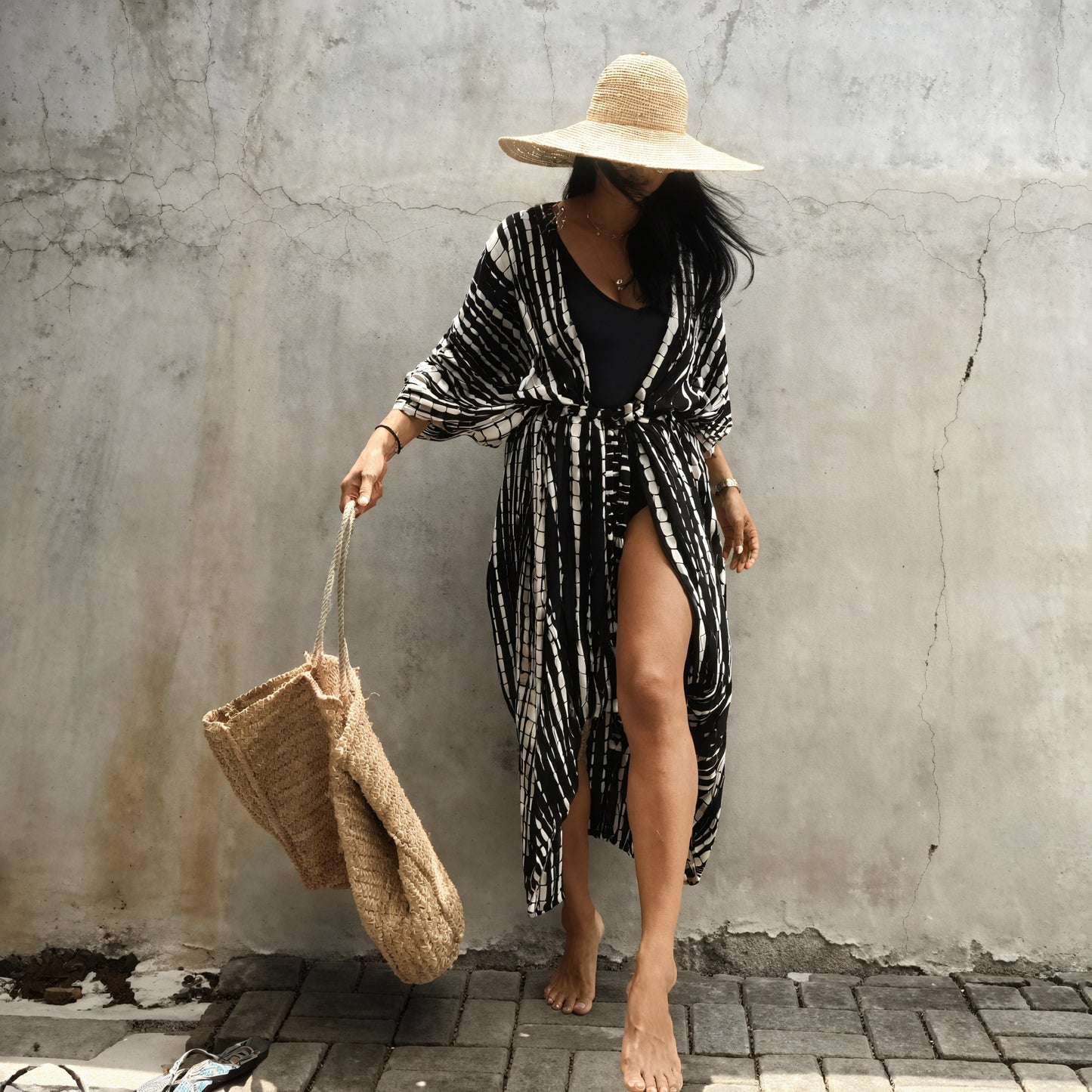 Vestido Bohemio Estilo Kimono