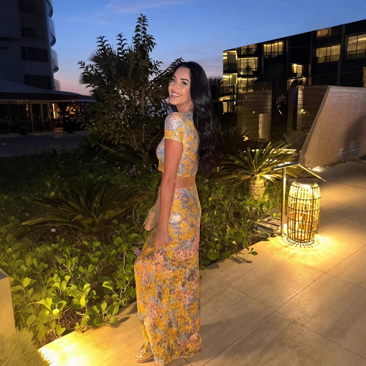 Conjunto Dos Piezas Mujer – Estampado Floral Falda Maxi y Top Corto-83559-298a897d-d632-458c-9cde-7aad8796bb4e