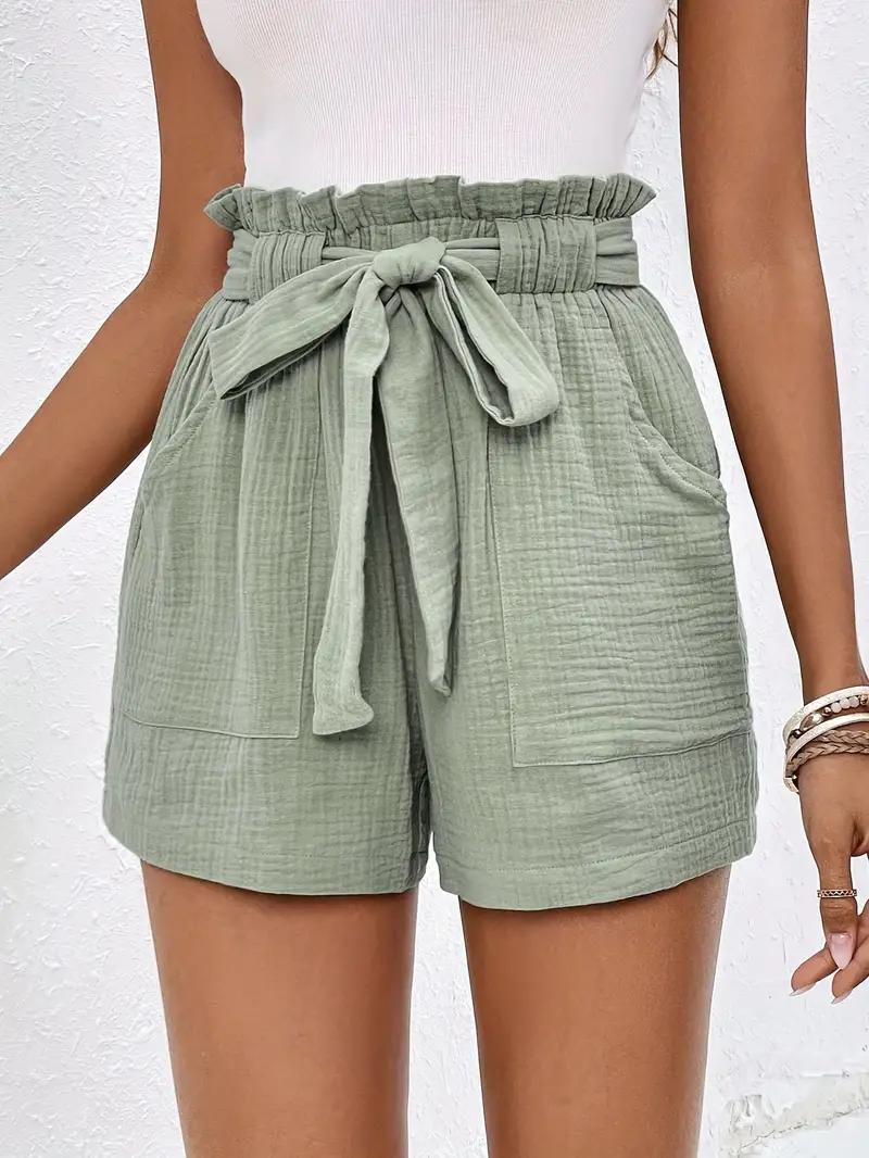 Shorts de Cintura Alta con Cinturón
