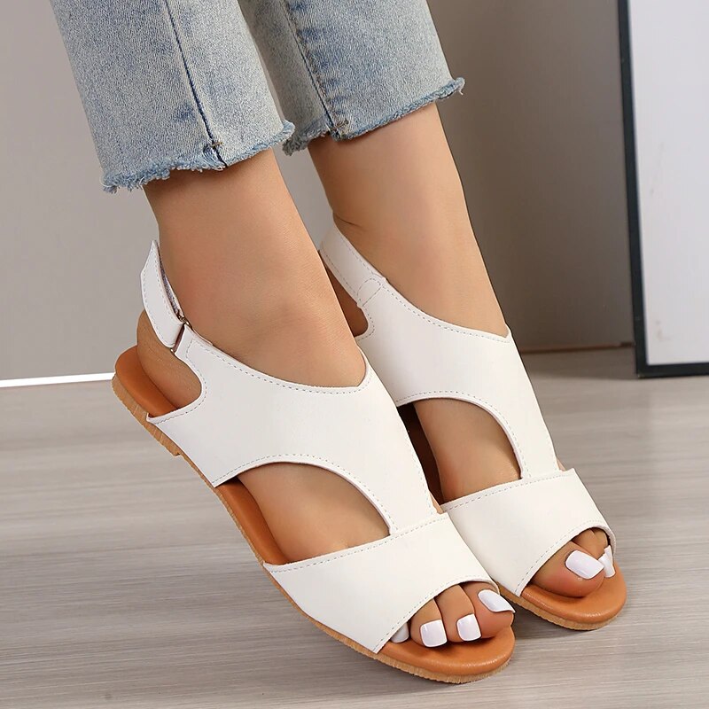 Sandalias Chic con Tiras y Diseño Minimalista