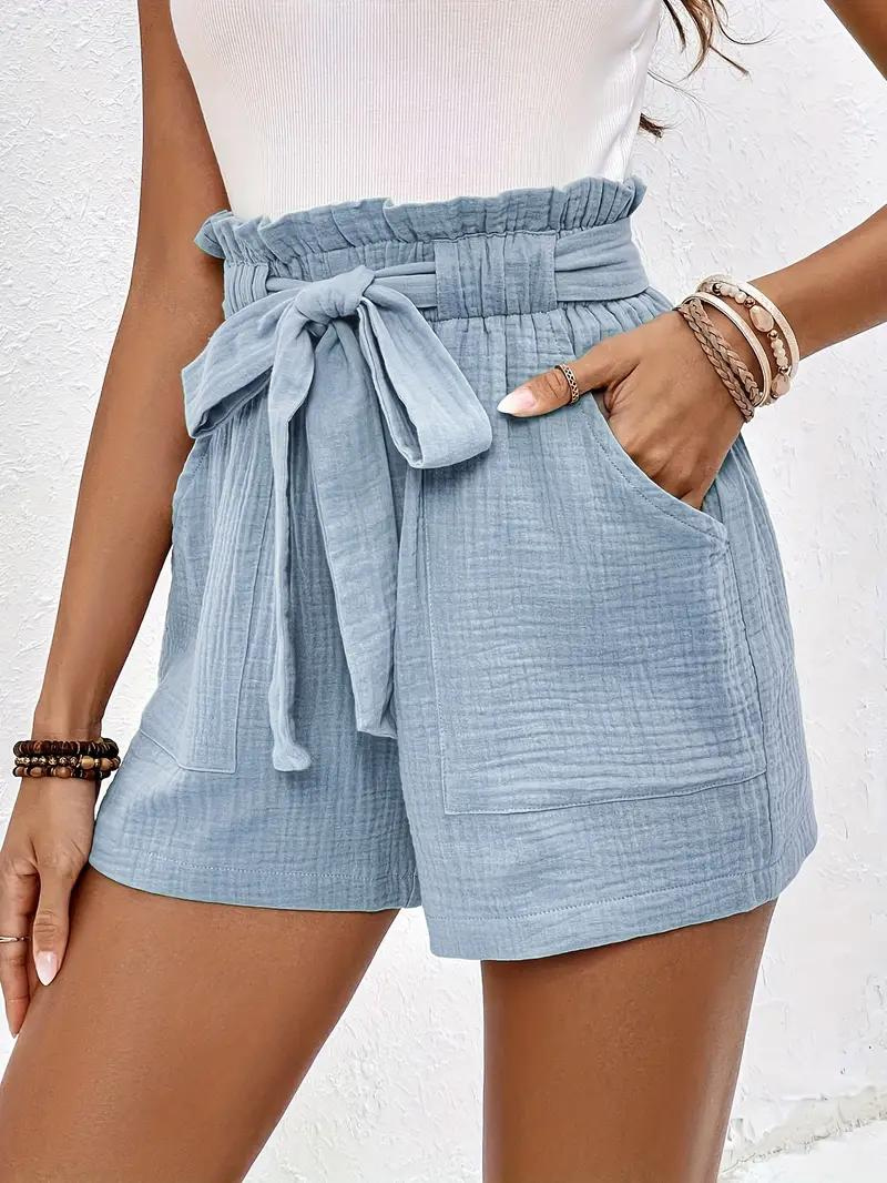 Shorts de Cintura Alta con Cinturón