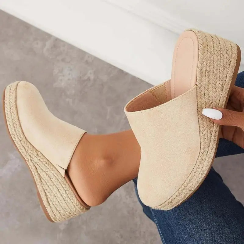 Alpargatas Cuña Mujer Ante Sin Cordones Suela Esparto, Vela Official-83367-09ffe51c-1795-4c33-8e5d-de594554b2df
