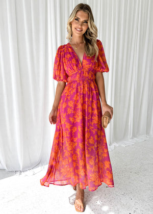 Vestido Maxi Floral para Mujer – Escote V, Manga Corta, Silueta Fluida, Vela Official-83294-145d9504-40a9-49bc-ab2f-fa682d15845c