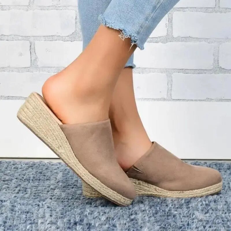 Alpargatas Cuña Mujer Ante Sin Cordones Suela Esparto, Vela Official-83367-14e51aaf-9de6-4846-9634-0d149020e7ea