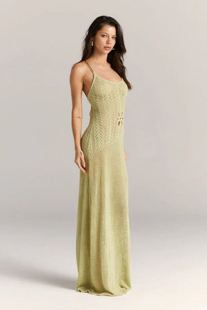 Vela Official Vestido Maxi de Punto Calado Floral para Mujer con Tirantes Finos-83282-1d7792d1-5ab2-49f5-a24f-f180526c4676