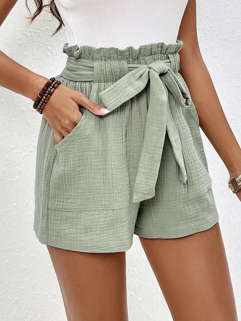 Shorts de Cintura Alta con Cinturón