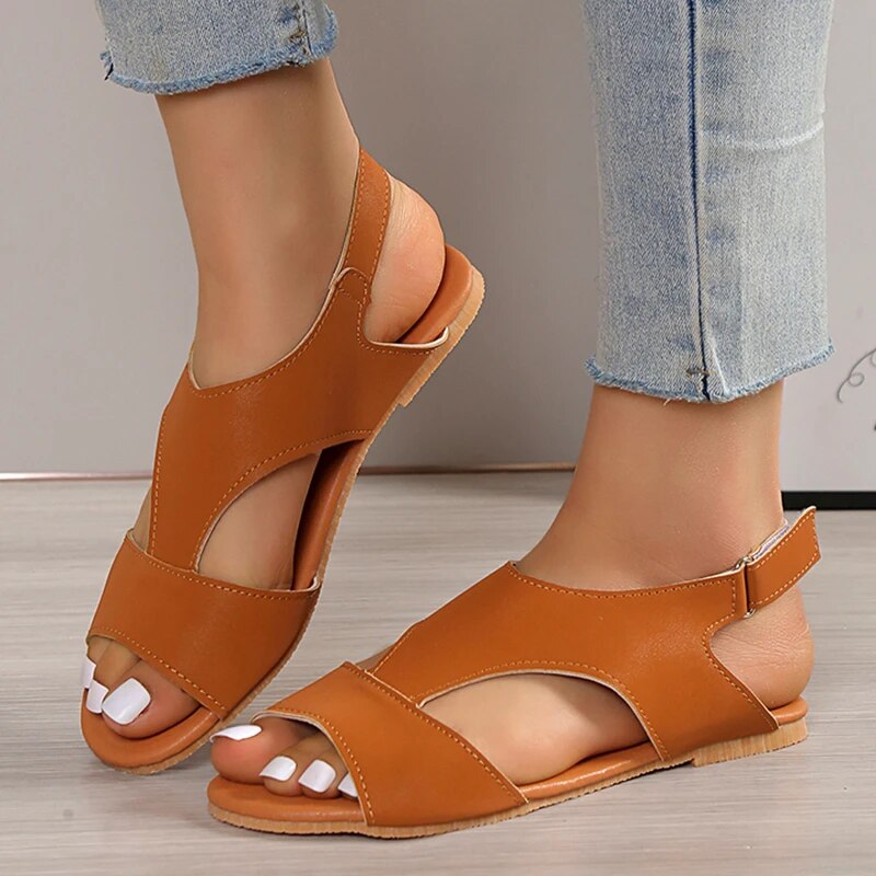Sandalias Chic con Tiras y Diseño Minimalista