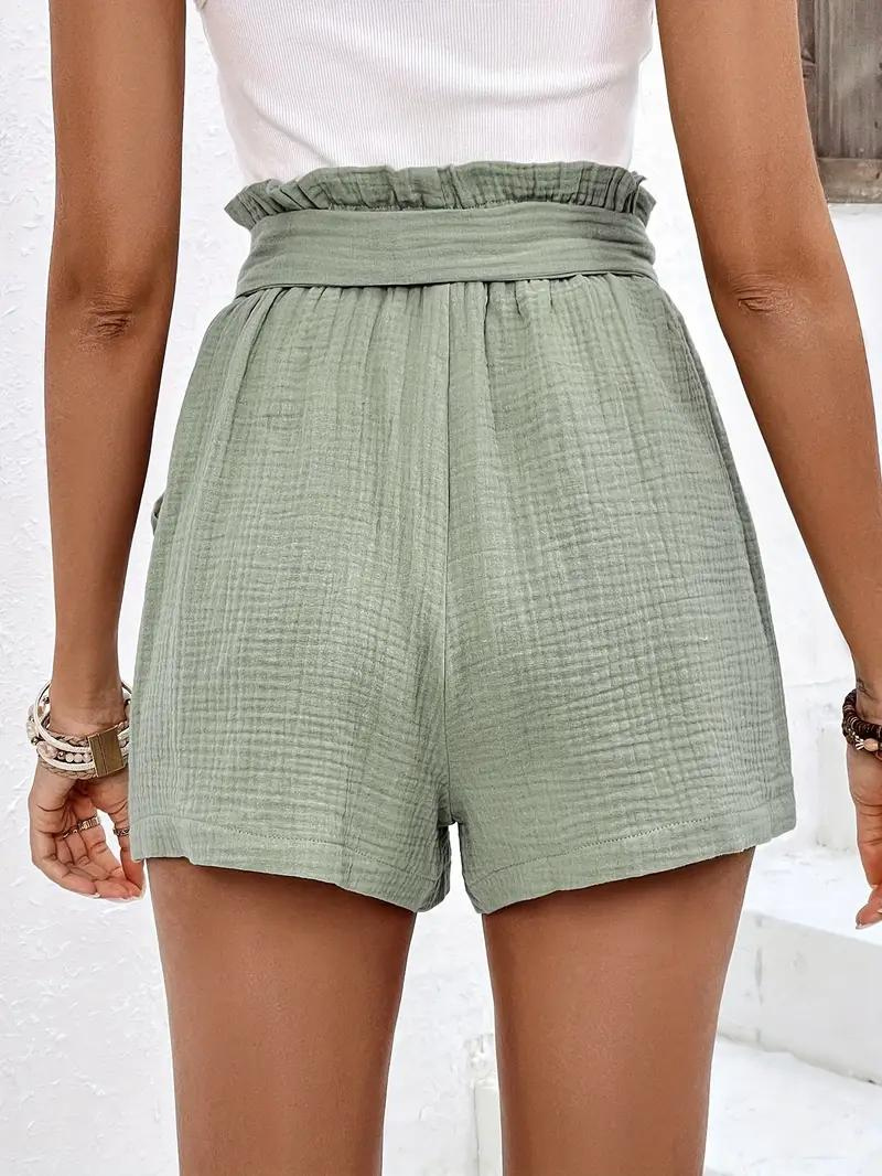 Shorts de Cintura Alta con Cinturón