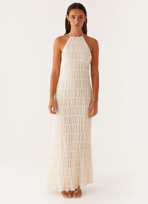 Vestido Maxi para Mujer – Cuello Halter, Tejido Texturizado, Elegante-83499-2a8b5a52-b87a-4d4d-bc51-9a7d53cce9c8