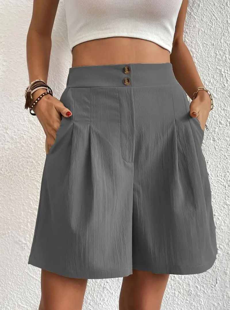 Shorts de Mujer de Tiro Alto Plisados-82558-2f94d5e1-60df-4163-bb9a-831976bd9d65