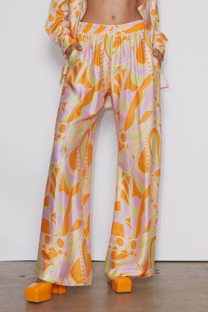 Conjunto Estampado Geométrico Silueta Fluida