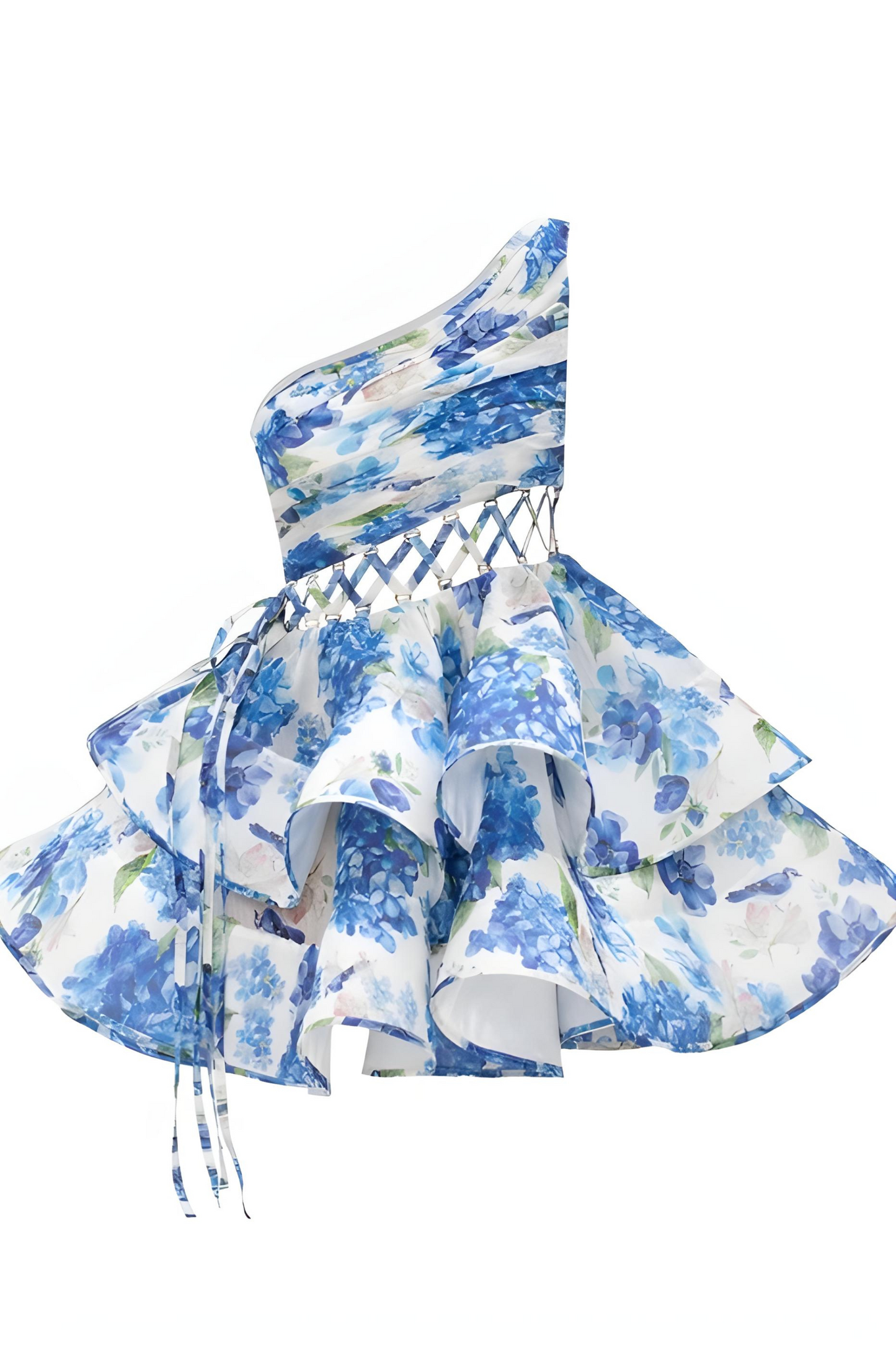 Vestido Asimétrico para Mujer – Estampado Floral, Un Hombro, Falda con Volantes-83680-32f308db-8d68-4fec-b0ed-35f0bfbaae71