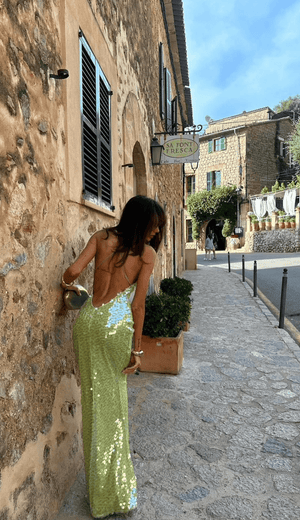 Vela Official Women's Maxi Dress – Sequin Embellished, Spaghetti Straps-83278-33b2c9ef-d5cd-40b8-9a3e-1e0480d809cf