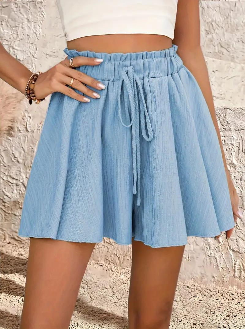 Shorts Fluidos de Cintura Alta