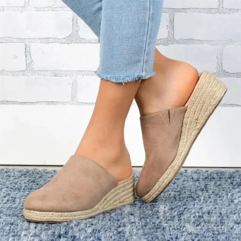 Alpargatas Cuña Mujer Ante Sin Cordones Suela Esparto, Vela Official-83367-458d7d17-51b8-427a-a82d-6edb5b2f5c77