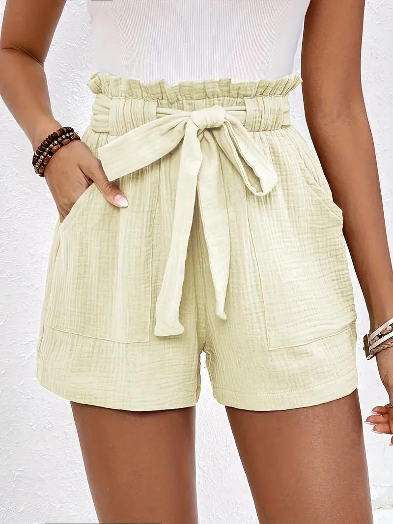 Shorts de Cintura Alta con Cinturón
