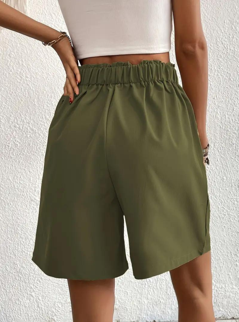 Shorts de Mujer de Tiro Alto Plisados-82558-4bb7a632-19f5-4c3e-8972-750601bf16f9