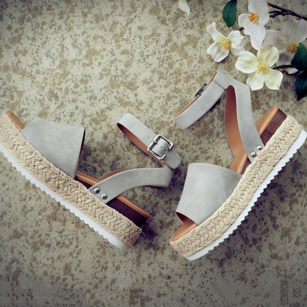 Sandalias Plataforma Tejida: Estilo Casual