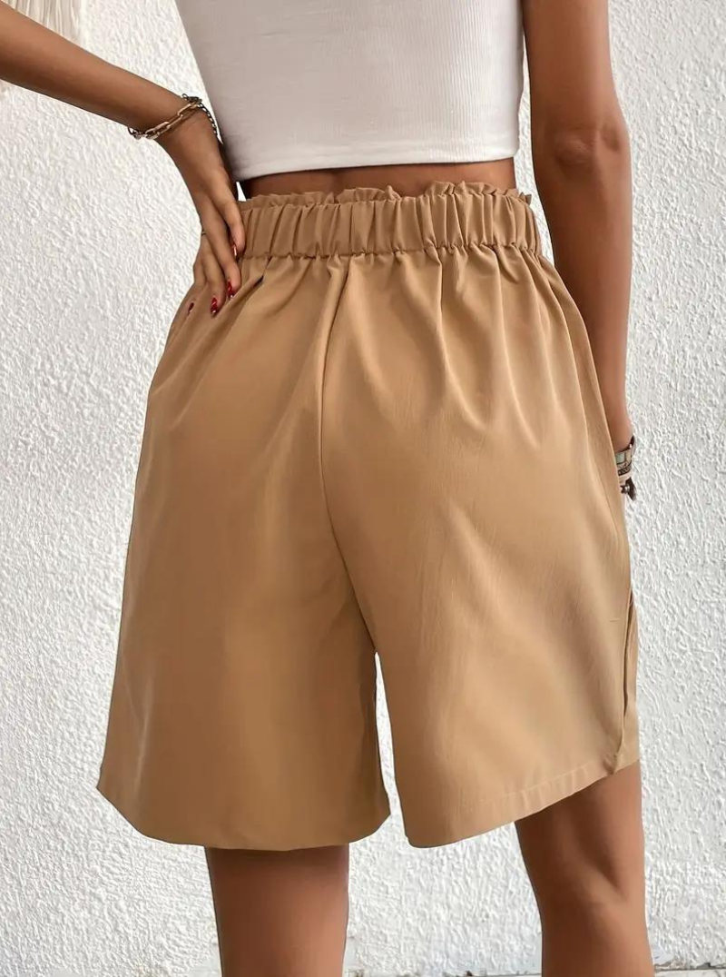 Shorts de Mujer de Tiro Alto Plisados-82558-4c8d47a7-5aac-4af1-bfc3-cb58826d274b