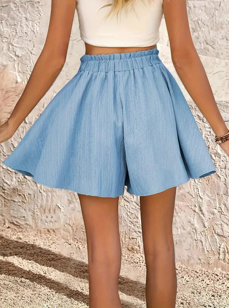 Shorts Fluidos de Cintura Alta