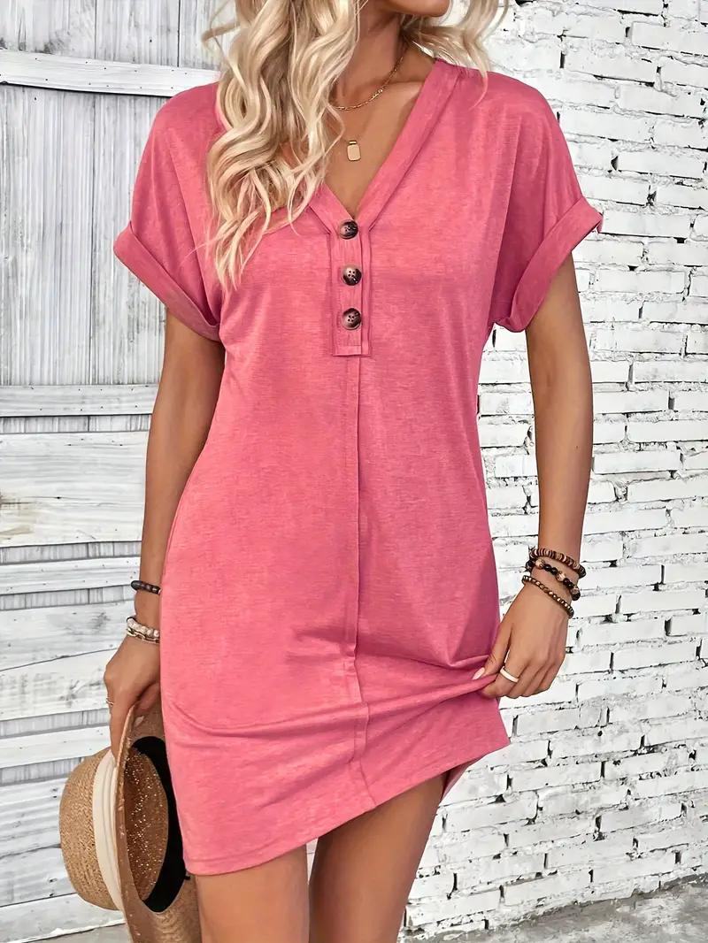 Vestido Ligero con Escote en V para Días Soleados