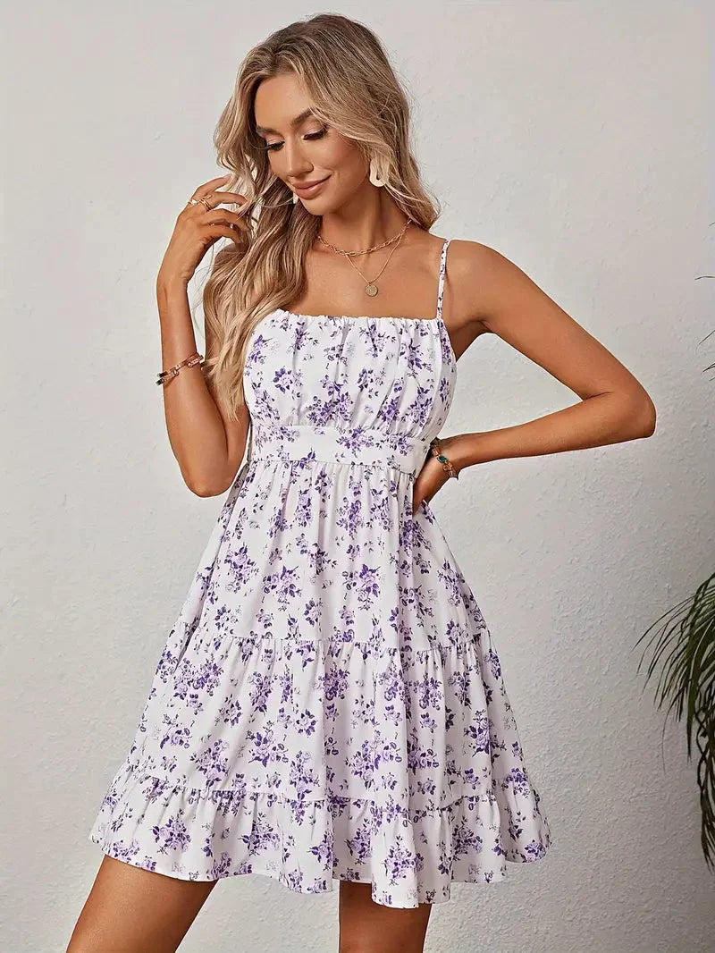 Vestido Floral Ligero con Tirantes Finos