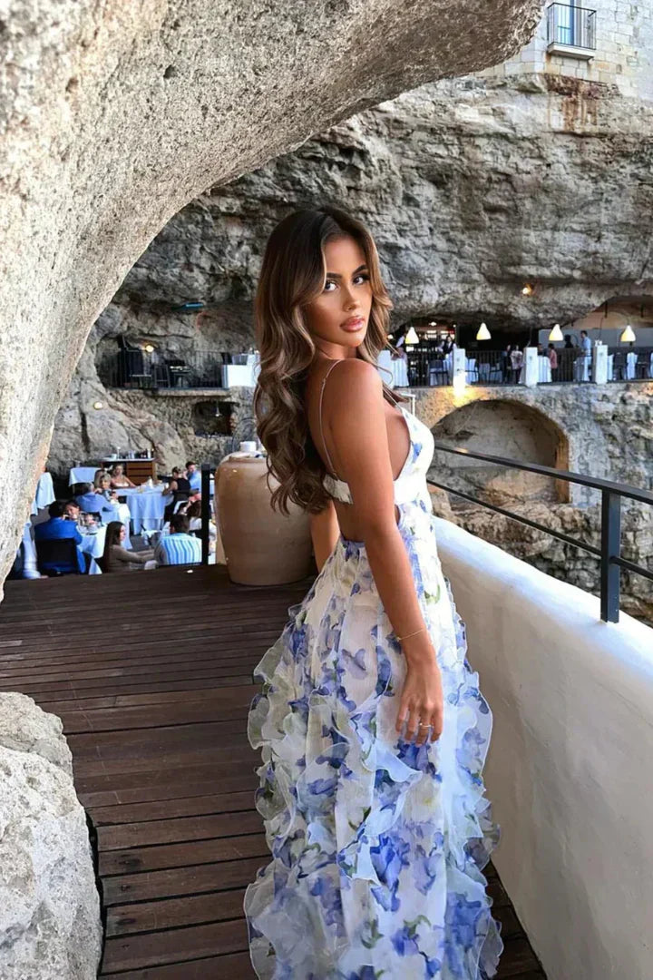 Vestido Floral Romántico con Tirantes Finos