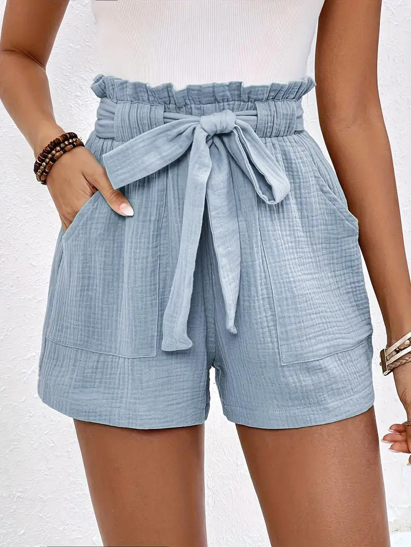 Shorts de Cintura Alta con Cinturón