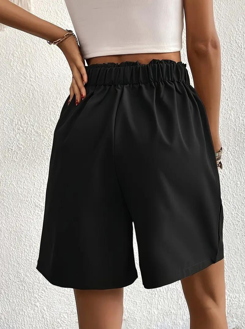 Shorts de Mujer de Tiro Alto Plisados-82558-651c12f8-43eb-4831-bb49-07d5fefaea76
