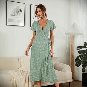 Vestido Bohemio Chic con Diseño Envolvente