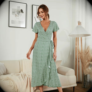Vestido Bohemio Chic con Diseño Envolvente