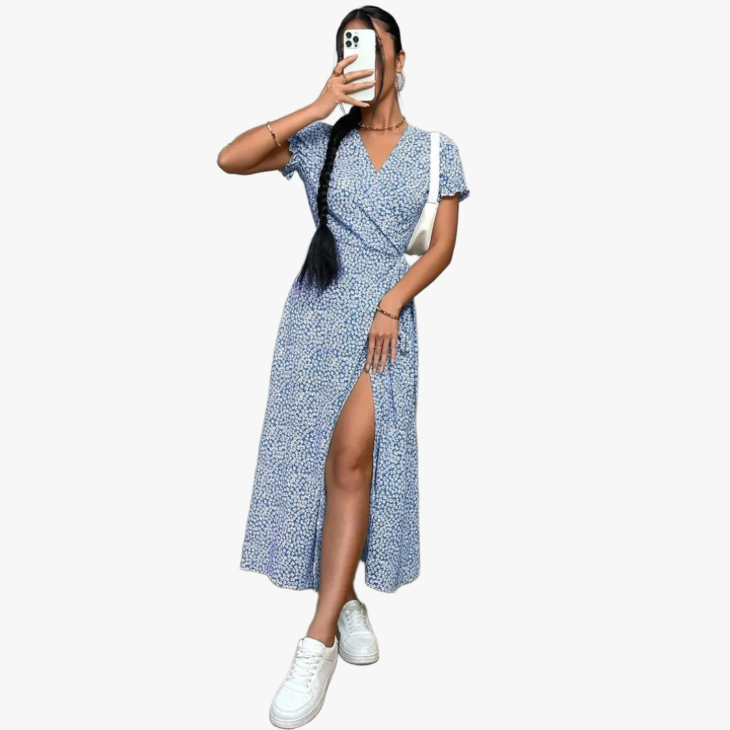 Vestido Bohemio Chic con Diseño Envolvente