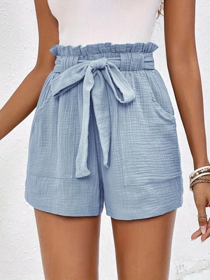 Shorts de Cintura Alta con Cinturón