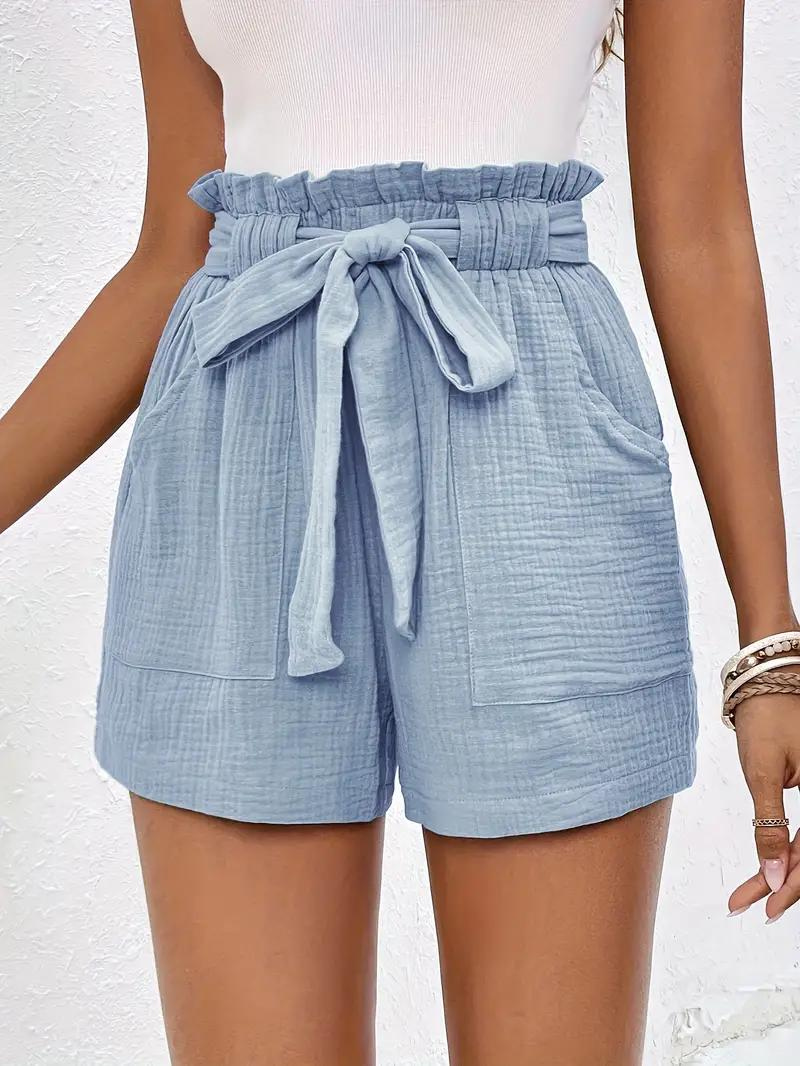 Shorts de Cintura Alta con Cinturón