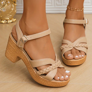 Sandalias Plataforma Trenzada