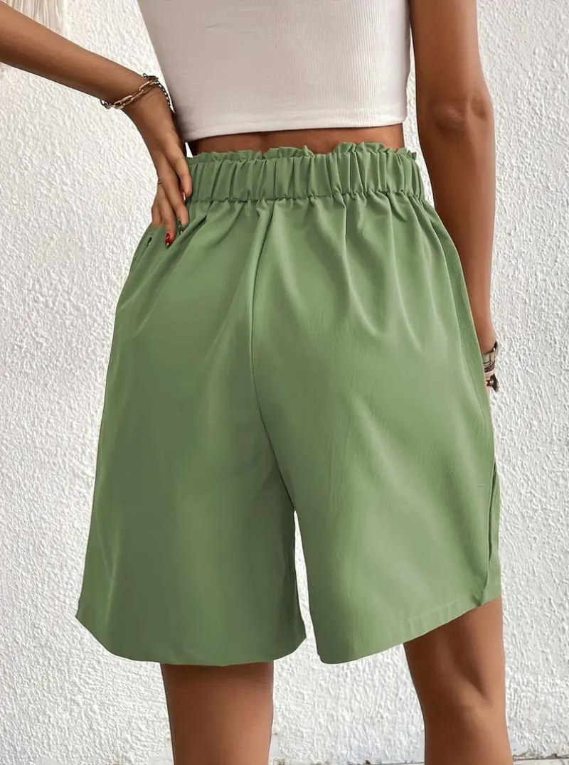 Shorts de Mujer de Tiro Alto Plisados-82558-66b8cf05-3a02-4021-b24e-d5bf97968fef