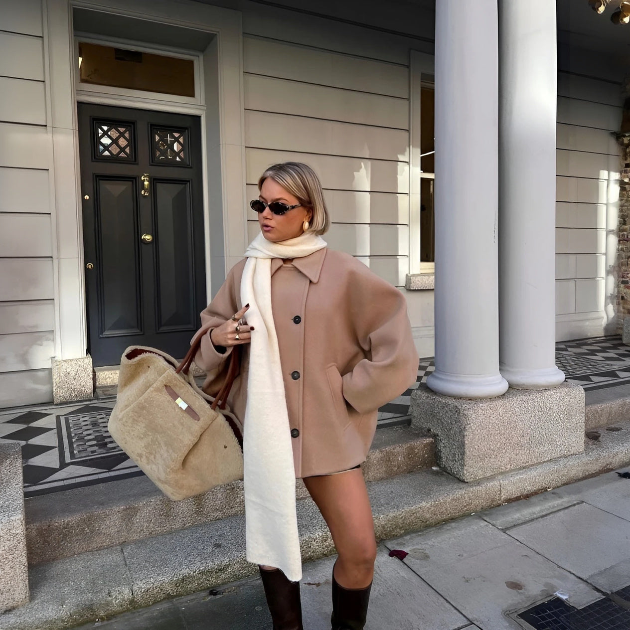 Chaqueta exterior versátil y sofisticada