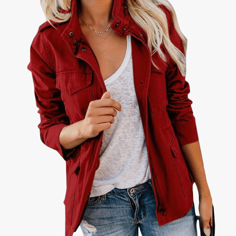 Chaqueta Casual Inspirada en el Estilo Militar