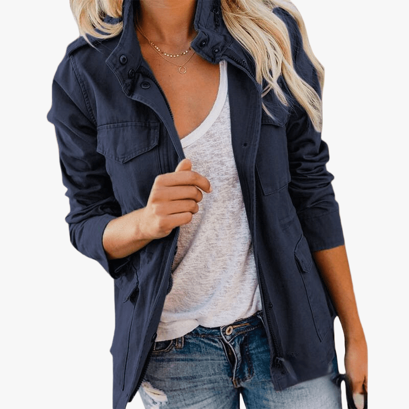 Chaqueta Casual Inspirada en el Estilo Militar