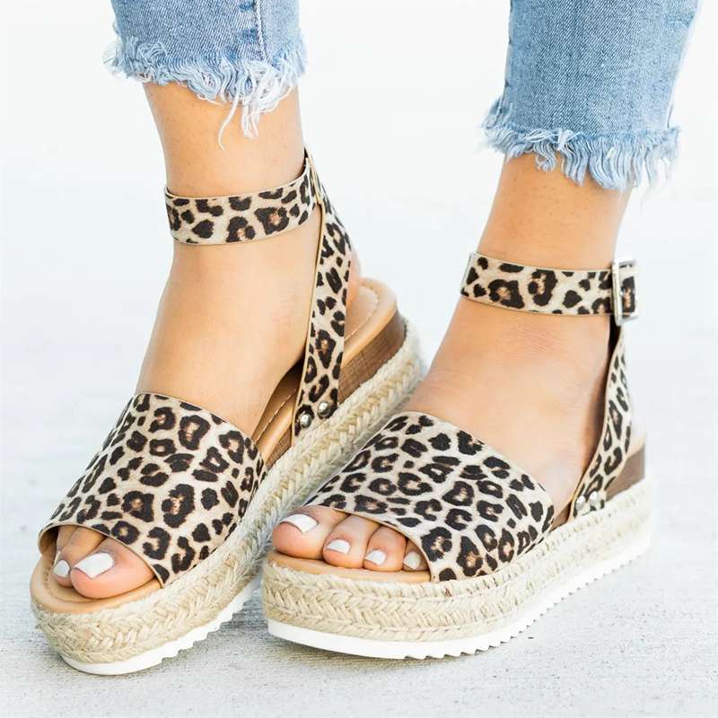 Sandalias Plataforma Tejida: Estilo Casual