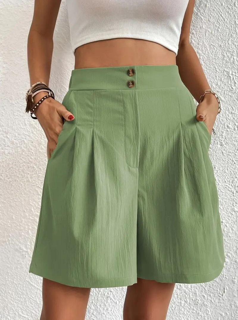 Shorts de Mujer de Tiro Alto Plisados-82558-6d925a80-1723-4d0b-b035-45a06a0bf68b