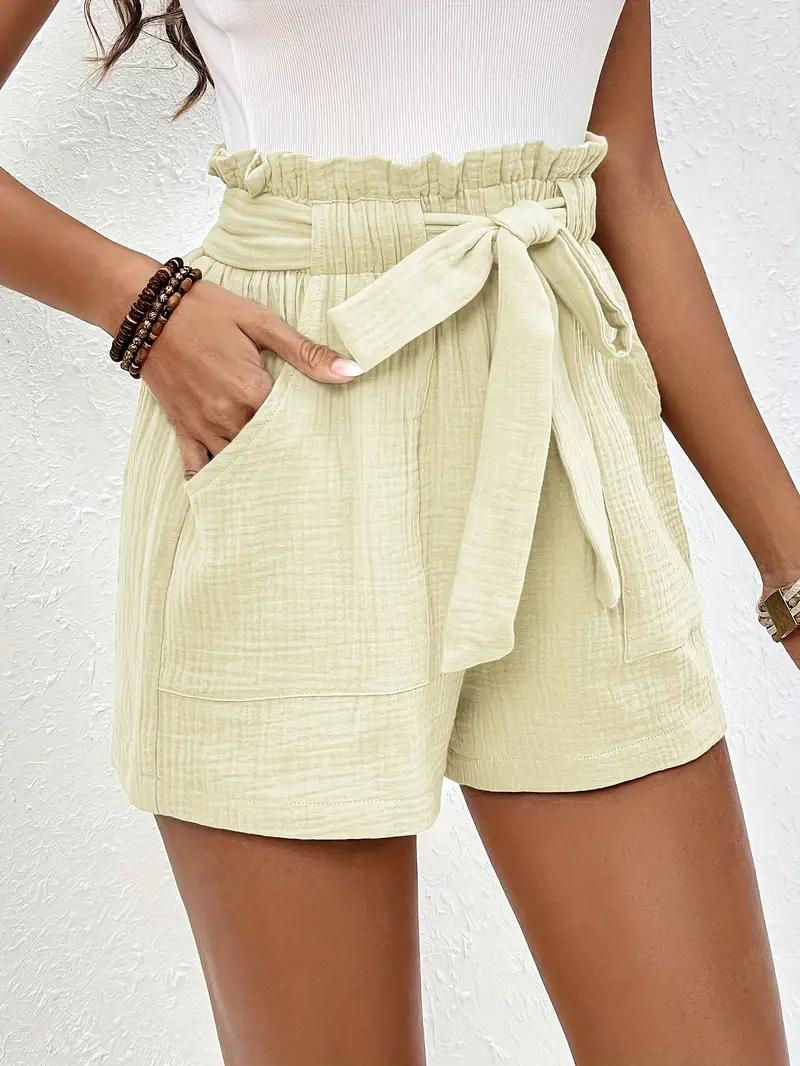 Shorts de Cintura Alta con Cinturón