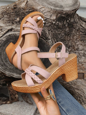 Sandalias Plataforma Trenzada