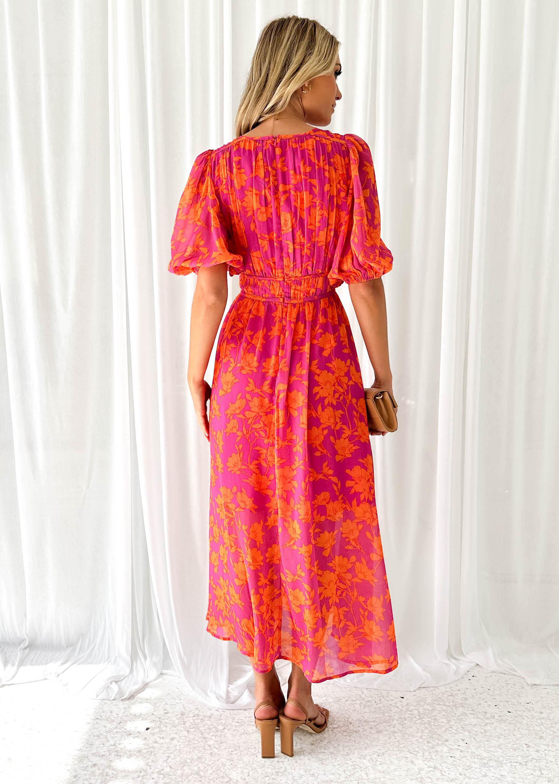Vestido Maxi Floral para Mujer – Escote V, Manga Corta, Silueta Fluida, Vela Official-83294-71e6ff98-689b-4b47-a215-71b3d6a354cc