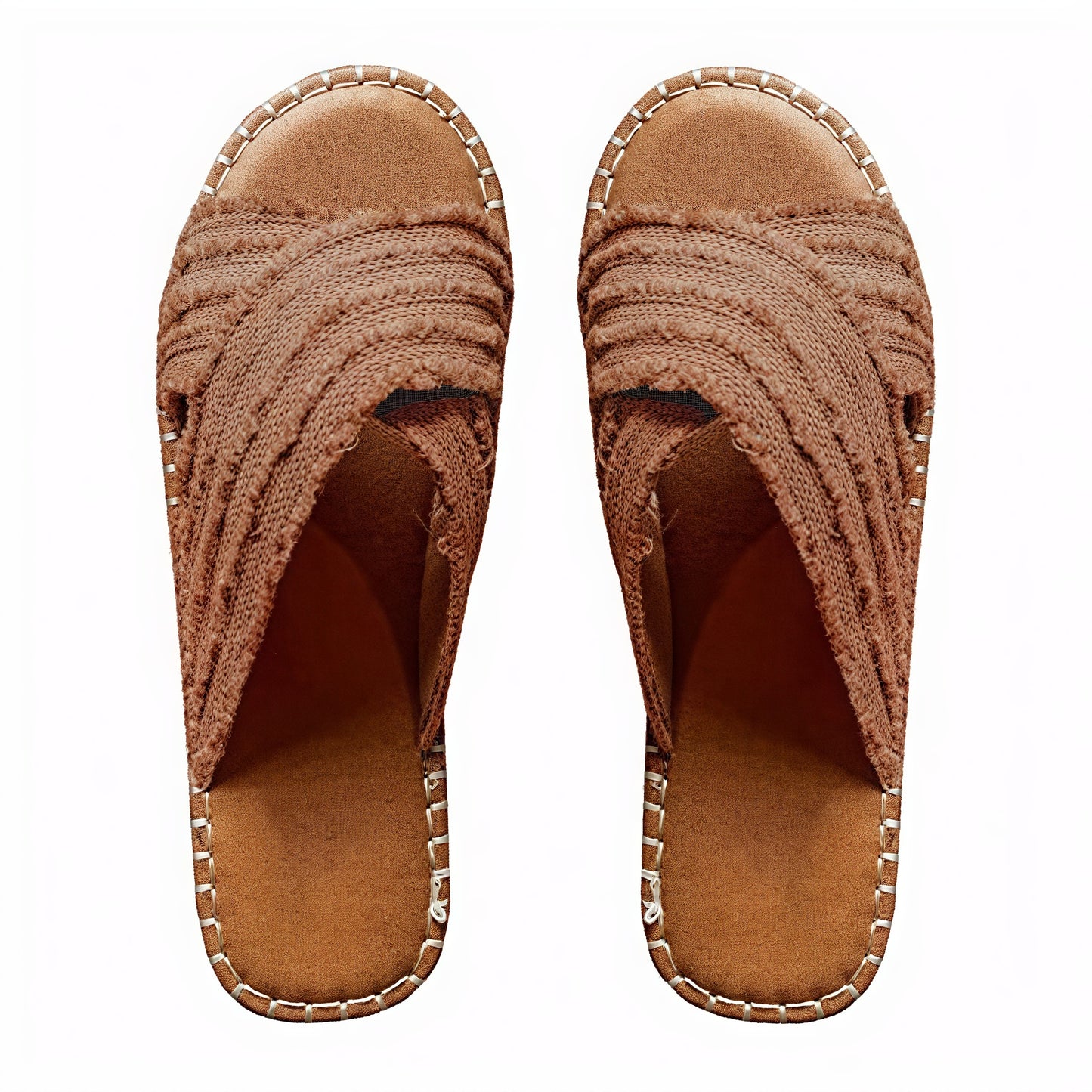 Sandalias de Mujer con Tiras Cruzadas y Suela de Cuerda, Empeine Textil-72720-1b4a31a5-5e70-4886-99f5-78156a299537