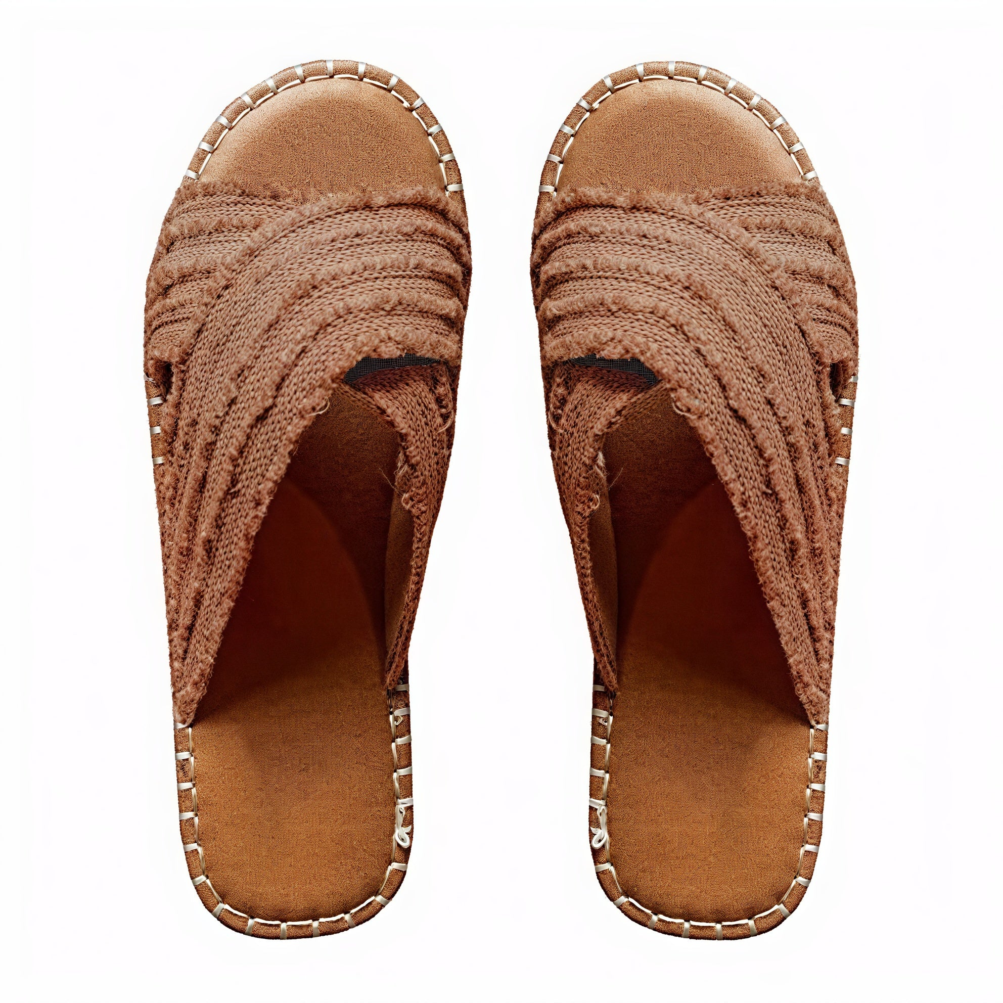 Sandalias de Mujer con Tiras Cruzadas y Suela de Cuerda, Empeine Textil-72720-1b4a31a5-5e70-4886-99f5-78156a299537