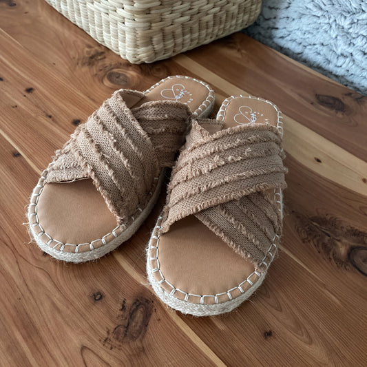 Sandalias de Mujer con Tiras Cruzadas y Suela de Cuerda, Empeine Textil-72720-6eb3c038-069a-4929-b614-4f8050cada51