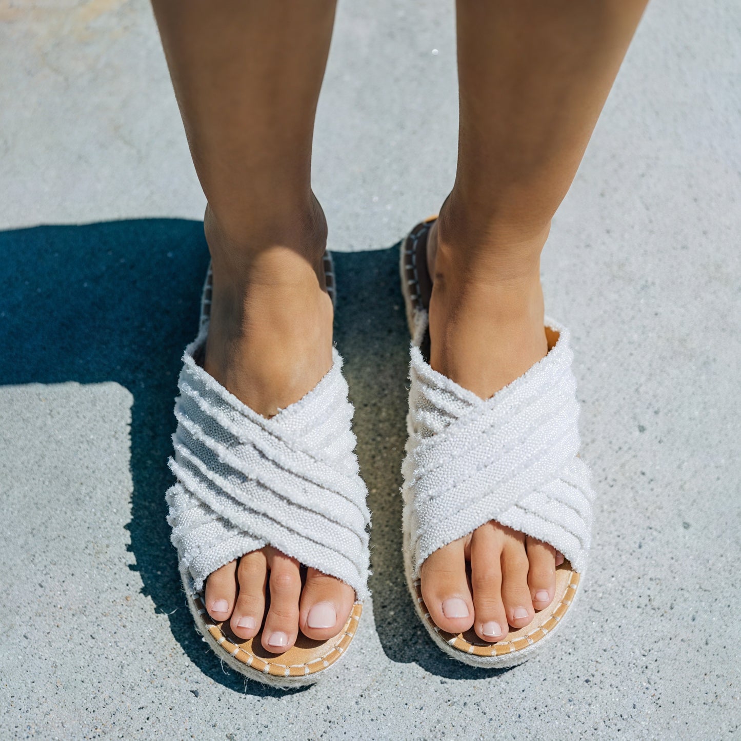 Sandalias de Mujer con Tiras Cruzadas y Suela de Cuerda, Empeine Textil-72720-2e7075fe-cf76-4a8d-822d-c4fa24984d31