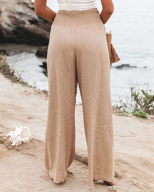 Pantalón Palazzo Fluido de Cintura Smock