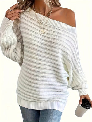 Vestido Mujer Punto Acanalado Hombros Descubiertos Manga Larga-74368-739ca310-62d7-4e5d-b92e-ff6125bc5865